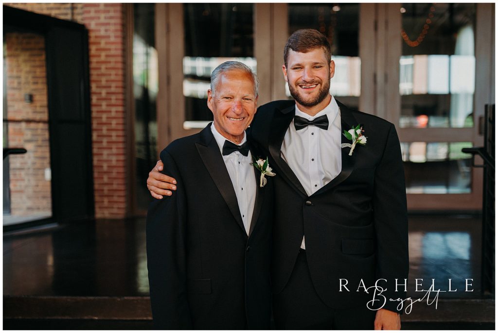 groom with dad